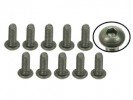 3RACING M3 x 8 Titanium Button Head Hex Socket - Machine (10 Pcs) - TS-BSM308M